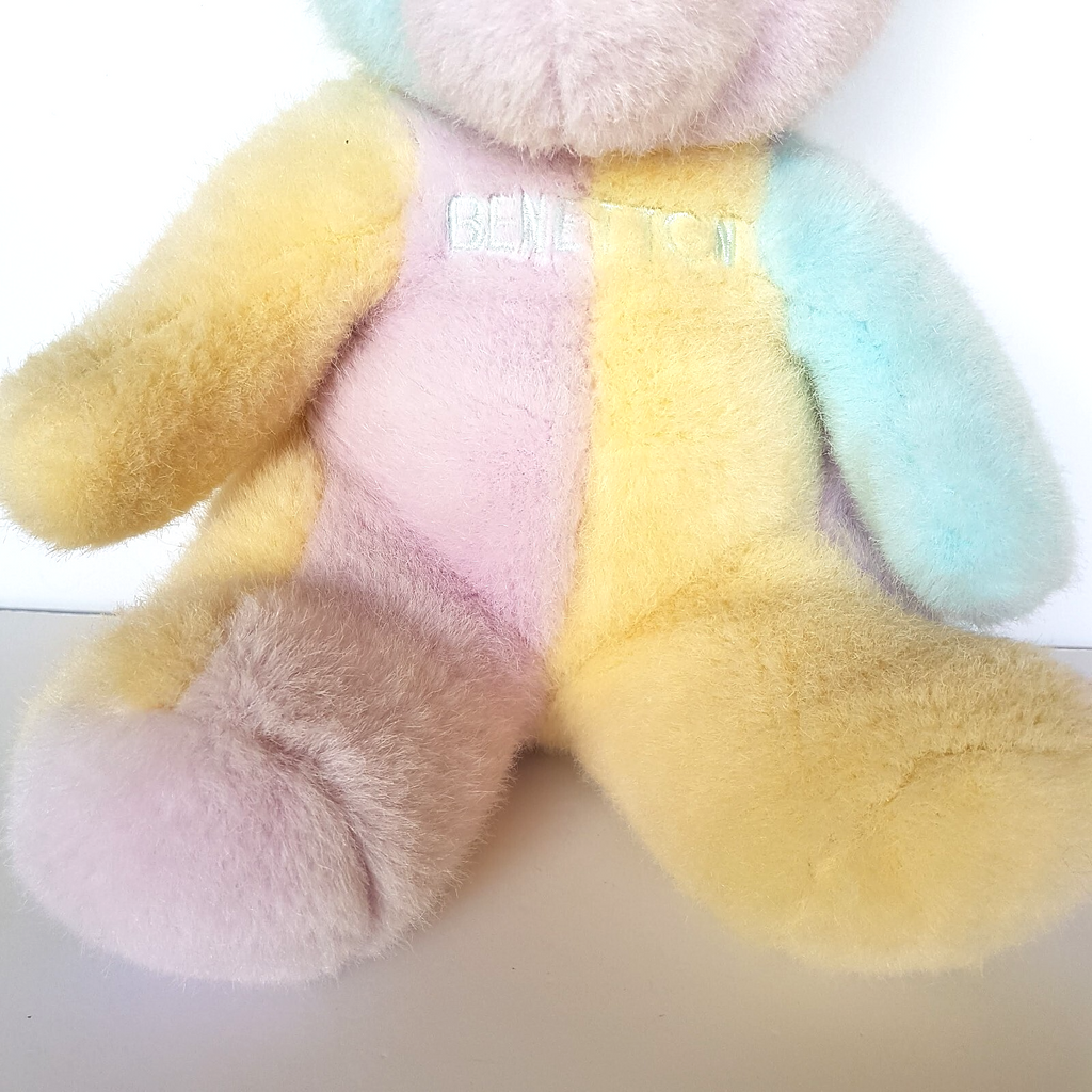 UNITED COLORS OF BENETTON Teddy Bear Colour Block 30cm Plush Rare Stuffed Animal5