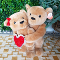 Valentines CUDDLE TEDDY BEARS Plush Heart Love Toy 47cm Soft Toy Stuffed Animal0