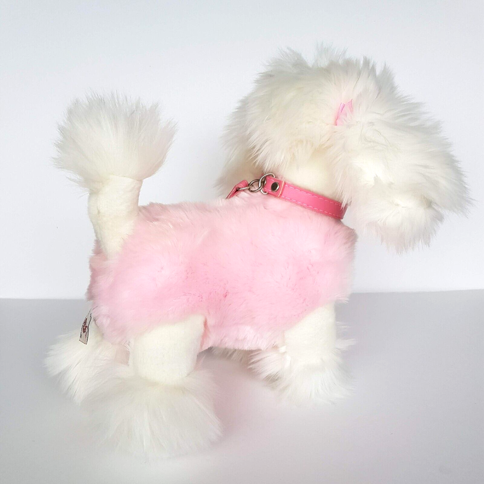Keel POODLE DOG Plush Puppy 25cm Pet Lead TAG Leash Stuffed Animal Soft Toy Cute7