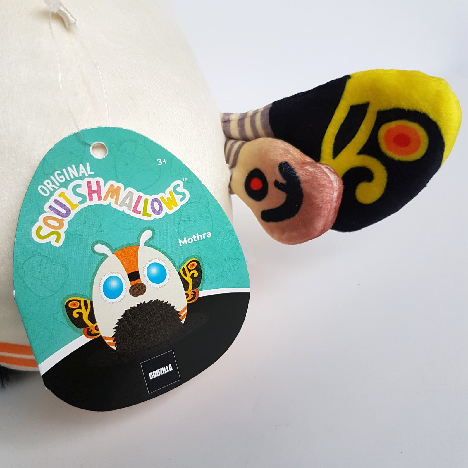 Squishmallows GODZILLA MOTHRA Plush 19cm Stuffed Animal Insect TAGS Soft Toy6