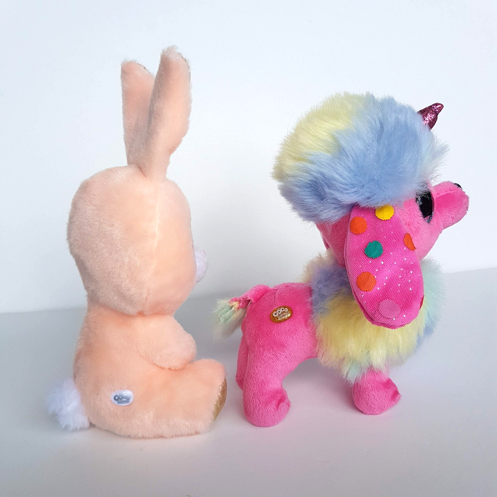 Coco Surprise BUNNY & POODLE UNICORN Plush Stuffed Animal Soft Toy Glitter Eyes8