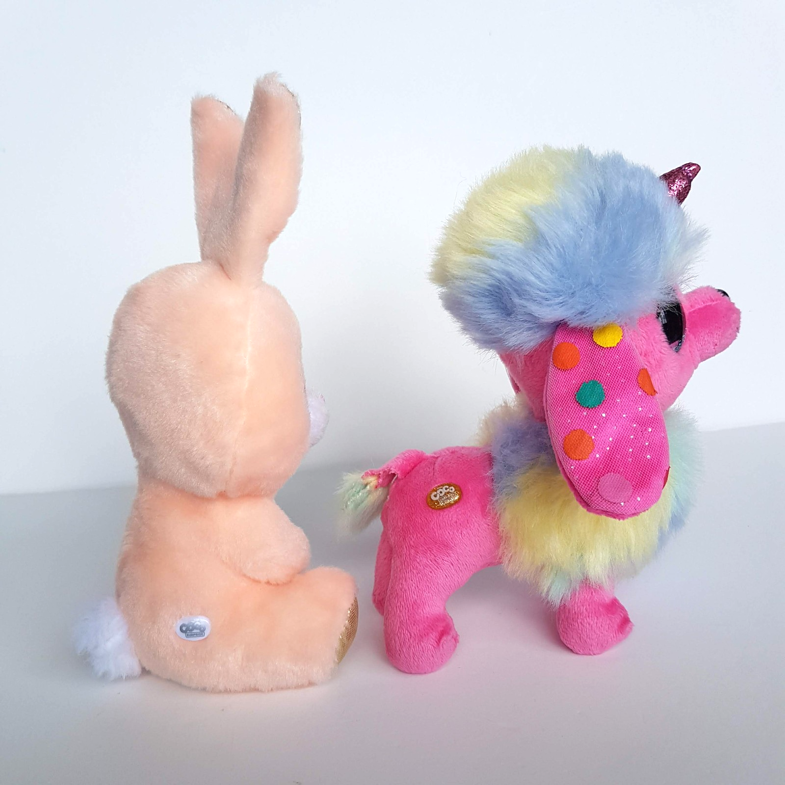Coco Surprise BUNNY & POODLE UNICORN Plush Stuffed Animal Soft Toy Glitter Eyes8