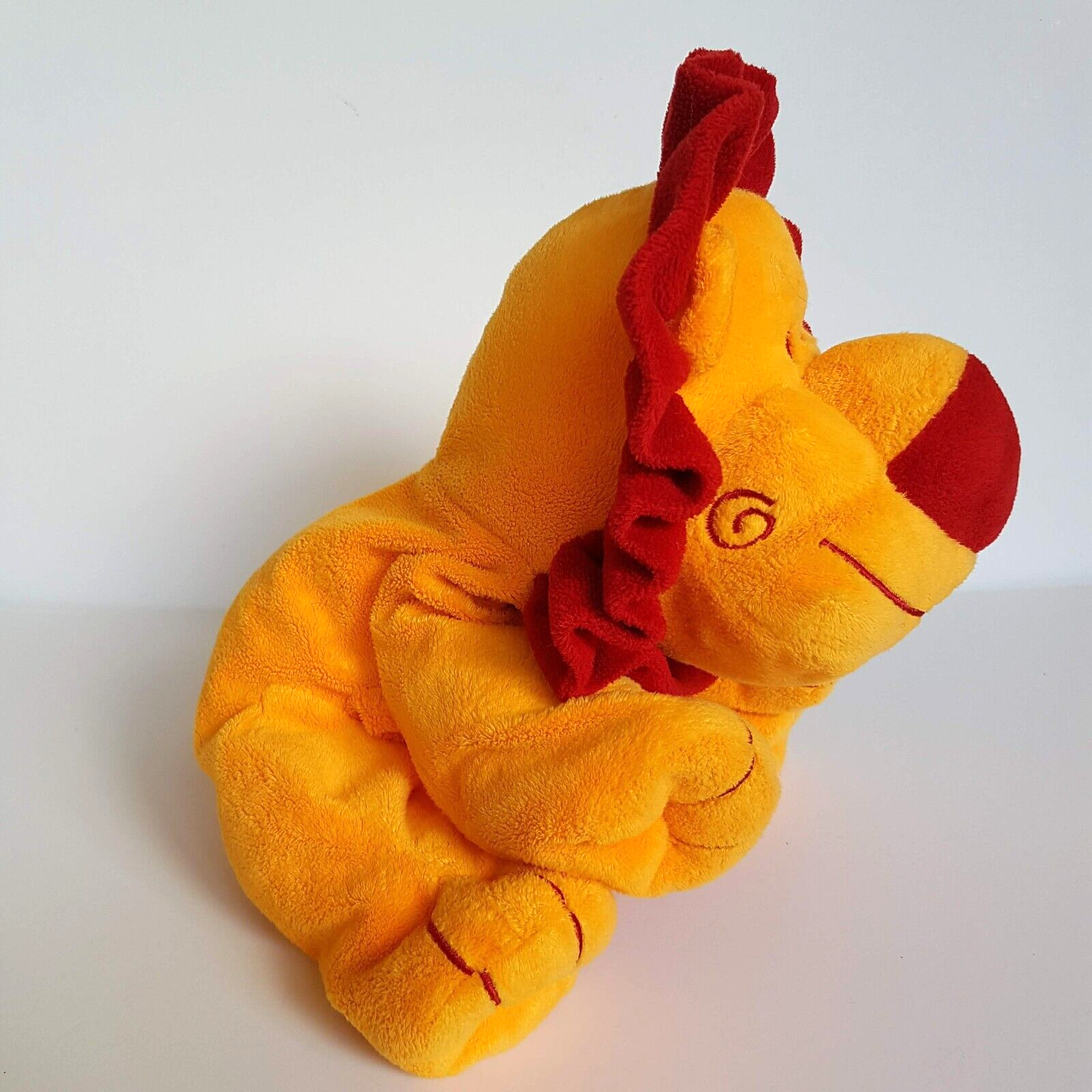 Cardeaux FLOPPY LION Red Orange Plush 19cm Soft Toy Stuffed Animal Beanbag Cute3