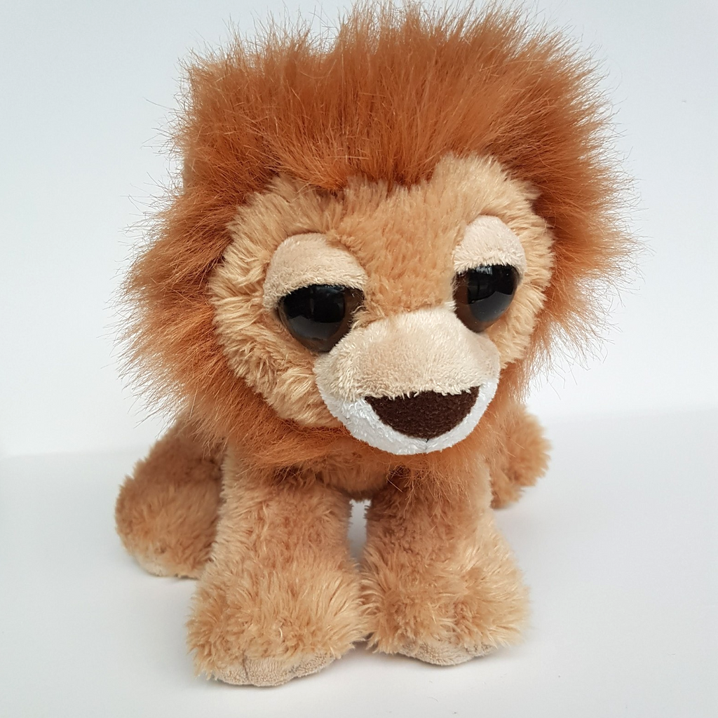 Korimco BIG EYE LION Plush Wild Cat Stuffed Animal Soft Toy Floppy Lil Peepers6