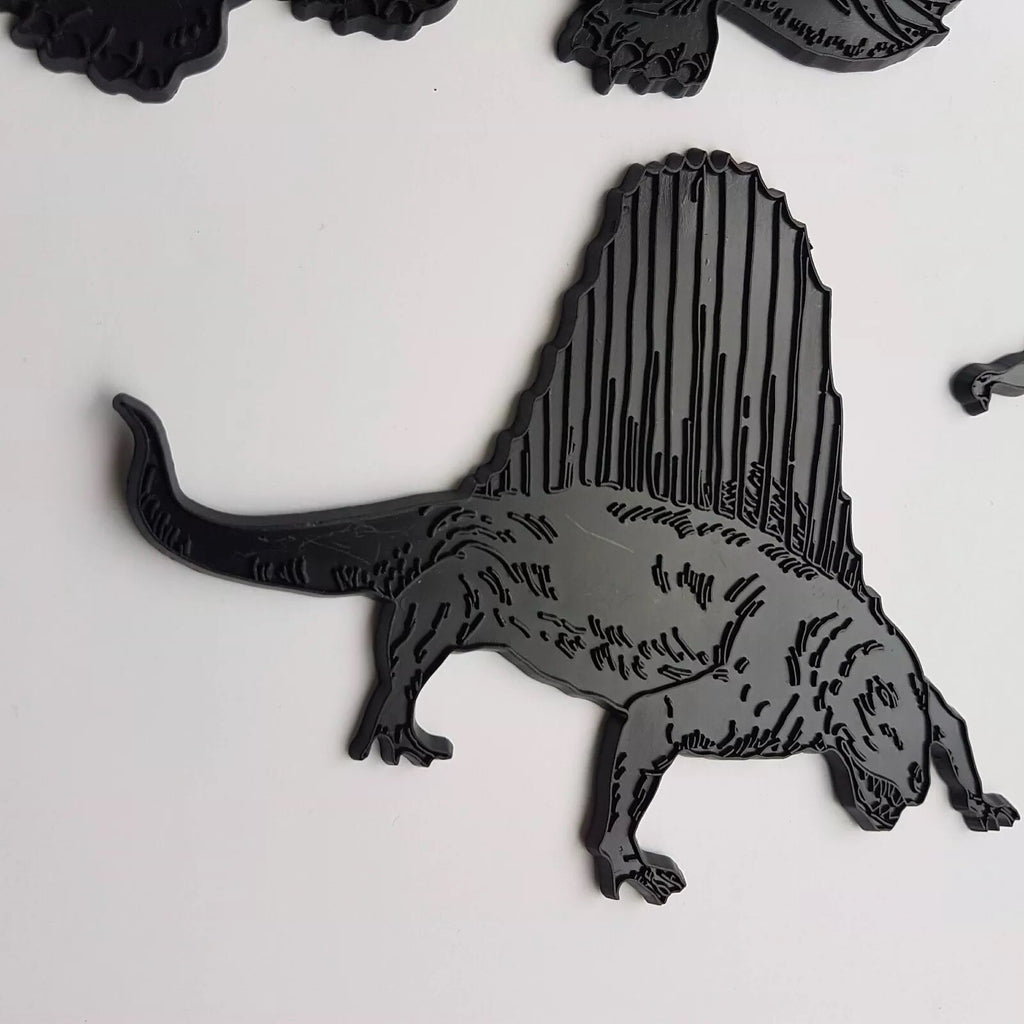 RARE 70s FRANK DOWN Dinosaur Drawing Templates Prehistoric Art Craft Supplies5