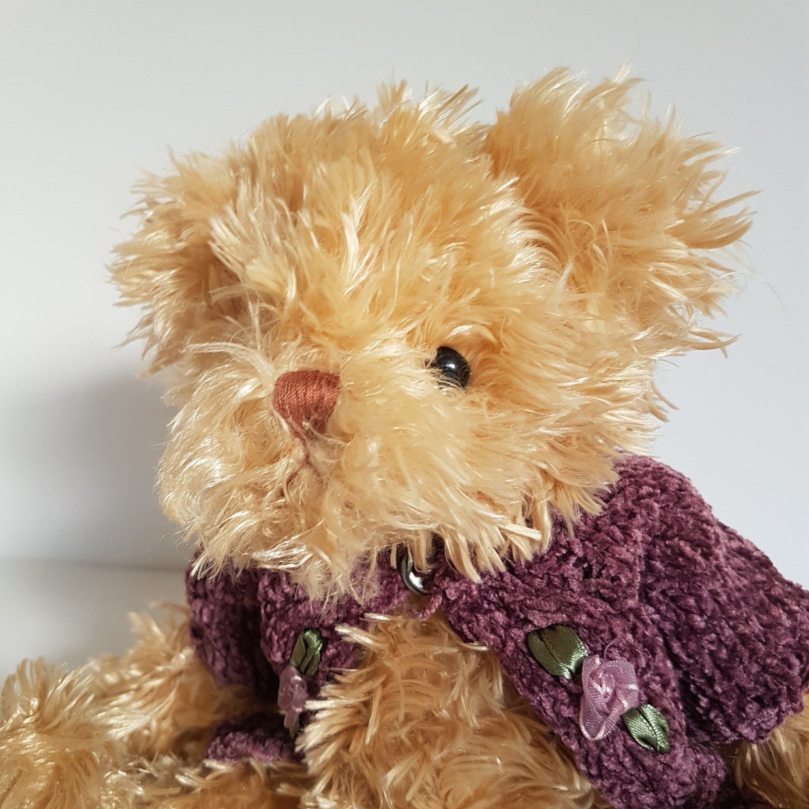 Sweet SETTLER BEAR TEDDY BEAR 29cm Plush Soft Toy Rose Cardigan Stuffed Animal1