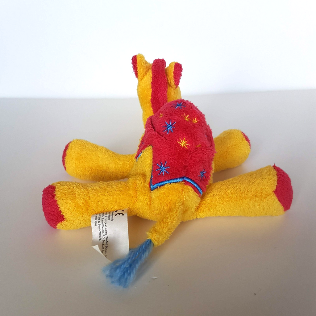 Cute FLOPPY CAMEL Plush 14cm Stuffed Animal Super Soft Toy Dubai Yellow Red Cute4