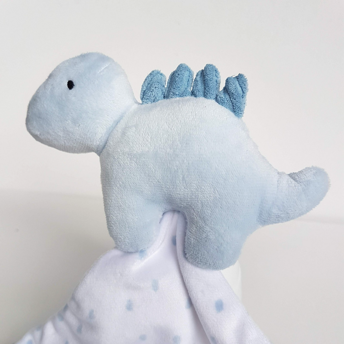 Next BLUE DINOSAUR Lovey Security Comforter Sleep Toy Soother Soft Toy Spotty4