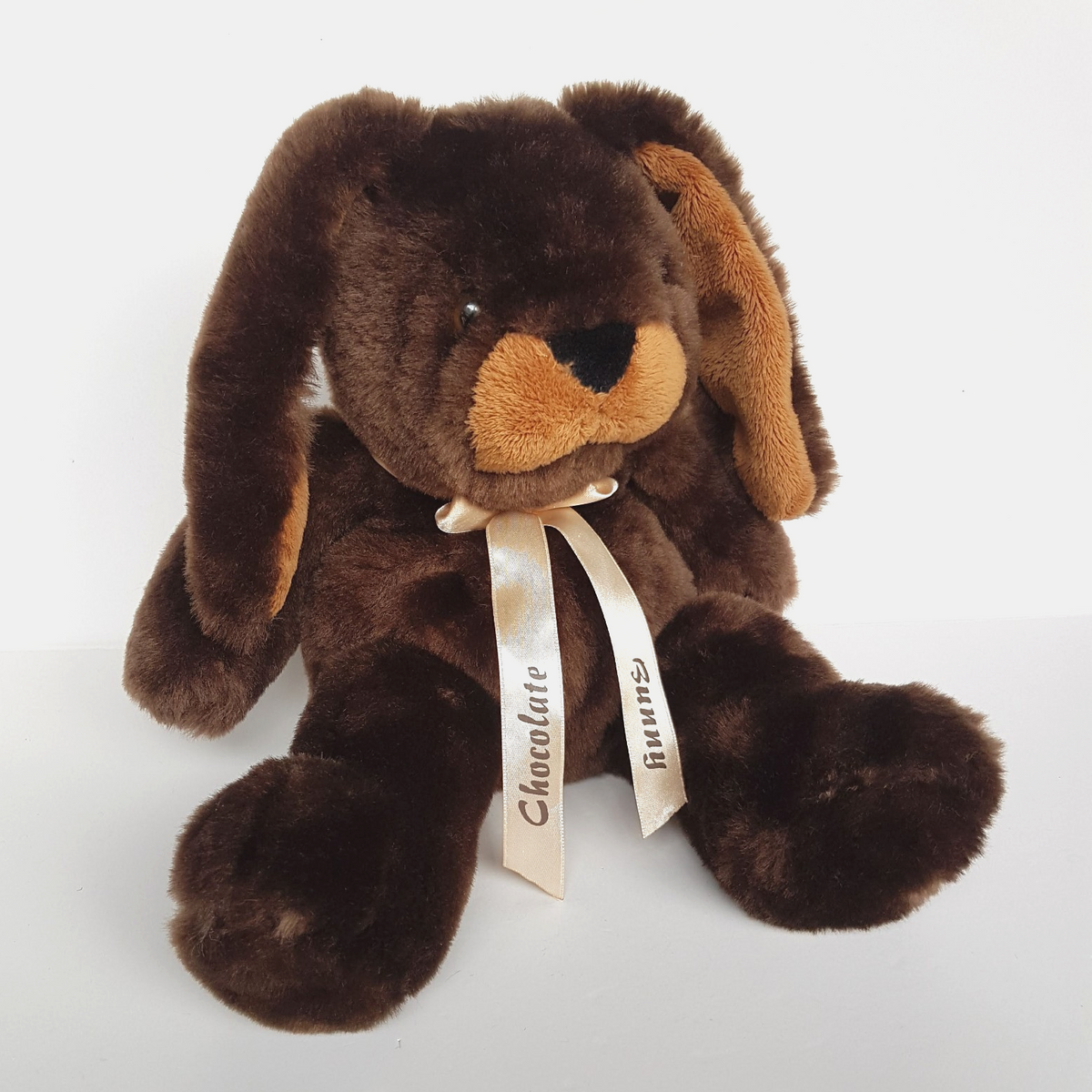 Floppy CHOCOLATE BUNNY Plush 37cm Super Soft Brown Stuffed Animal Soft Toy Cute0