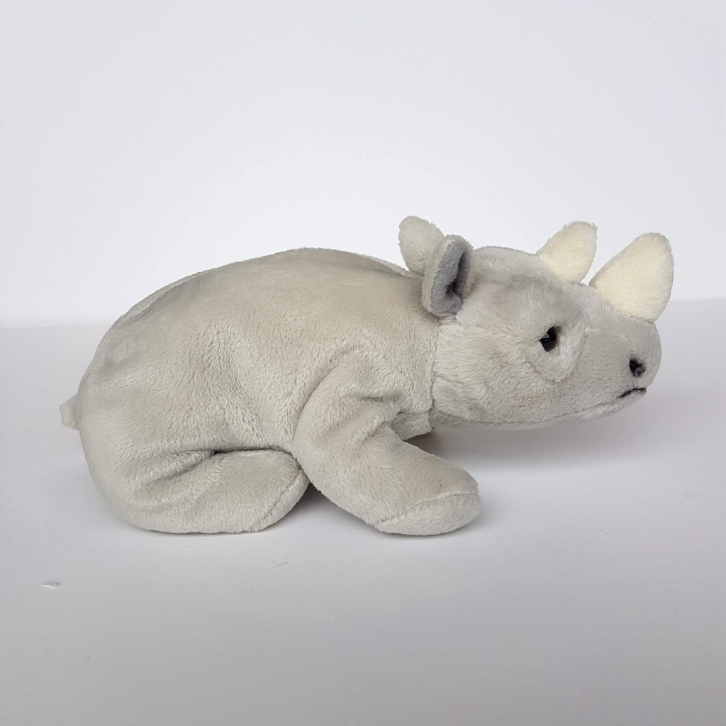 Leosco Korimco GREY RHINO Safari 22cm Plush Soft Toy Stuffed Animal Beanbag Cute5