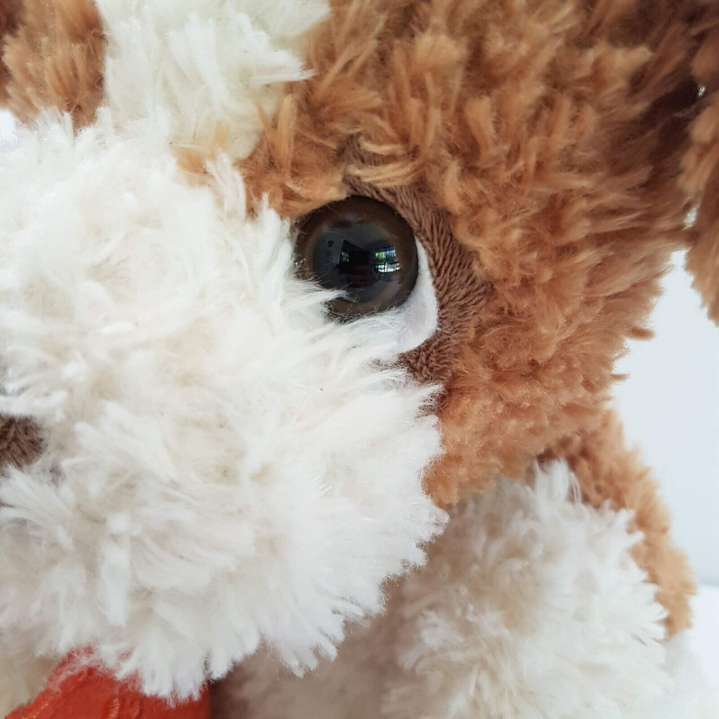 Smile CUDDLY PUPPY DOG Plush Floppy Soft Toy Cream Tan Stuffed Animal Cute12
