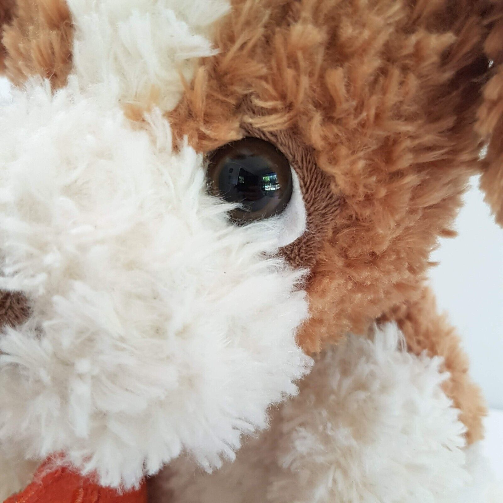 Smile CUDDLY PUPPY DOG Plush Floppy Soft Toy Cream Tan Stuffed Animal Cute12