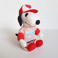 Peanuts SNOOPY WHITMAN'S Baseball DOG Plush 17cm Soft Toy Taffeta Stuffed Animal0