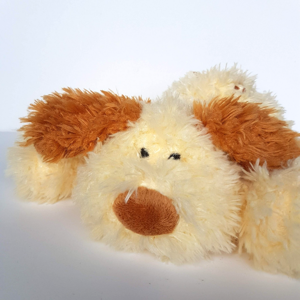 Floppy CREAM CARAMEL DOG Plush Hug Fun Puppy Stuffed Animal Soft Toy Cuddly1
