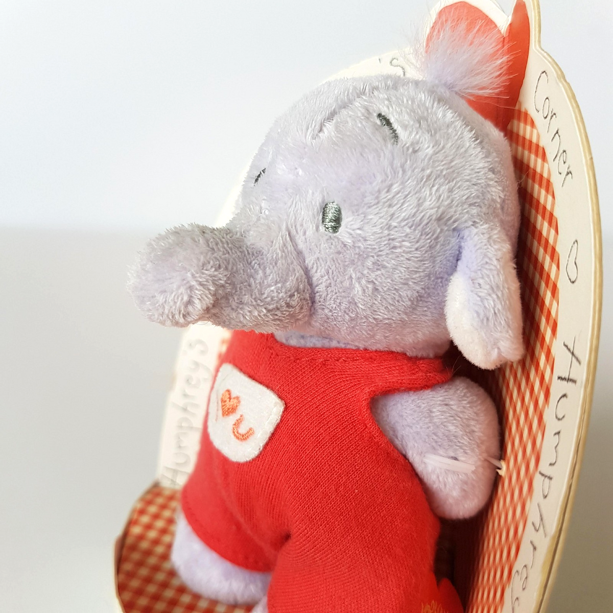 Humphrey's Corner BABY JACK Elephant Dungarees I Love You Hearts Plush Soft Toy9