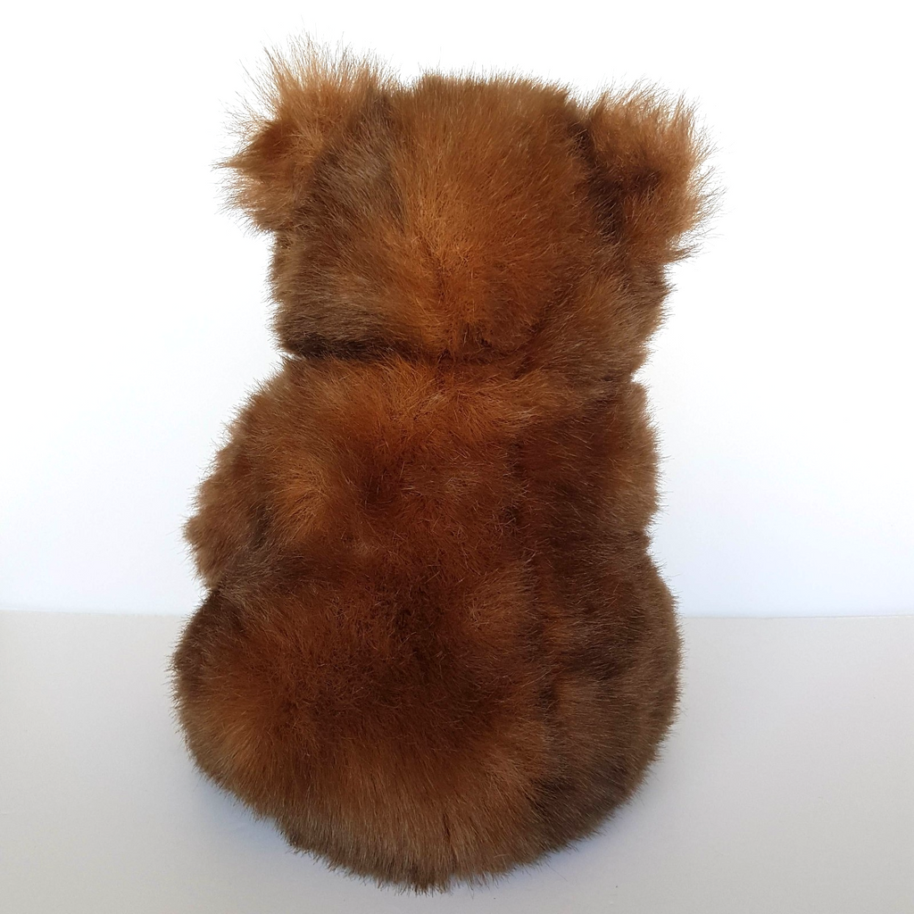 VTG Gina Toys TEDDY BEAR 29cm Stuffed Animal Bow Soft Toy Collectible Bear Cute3