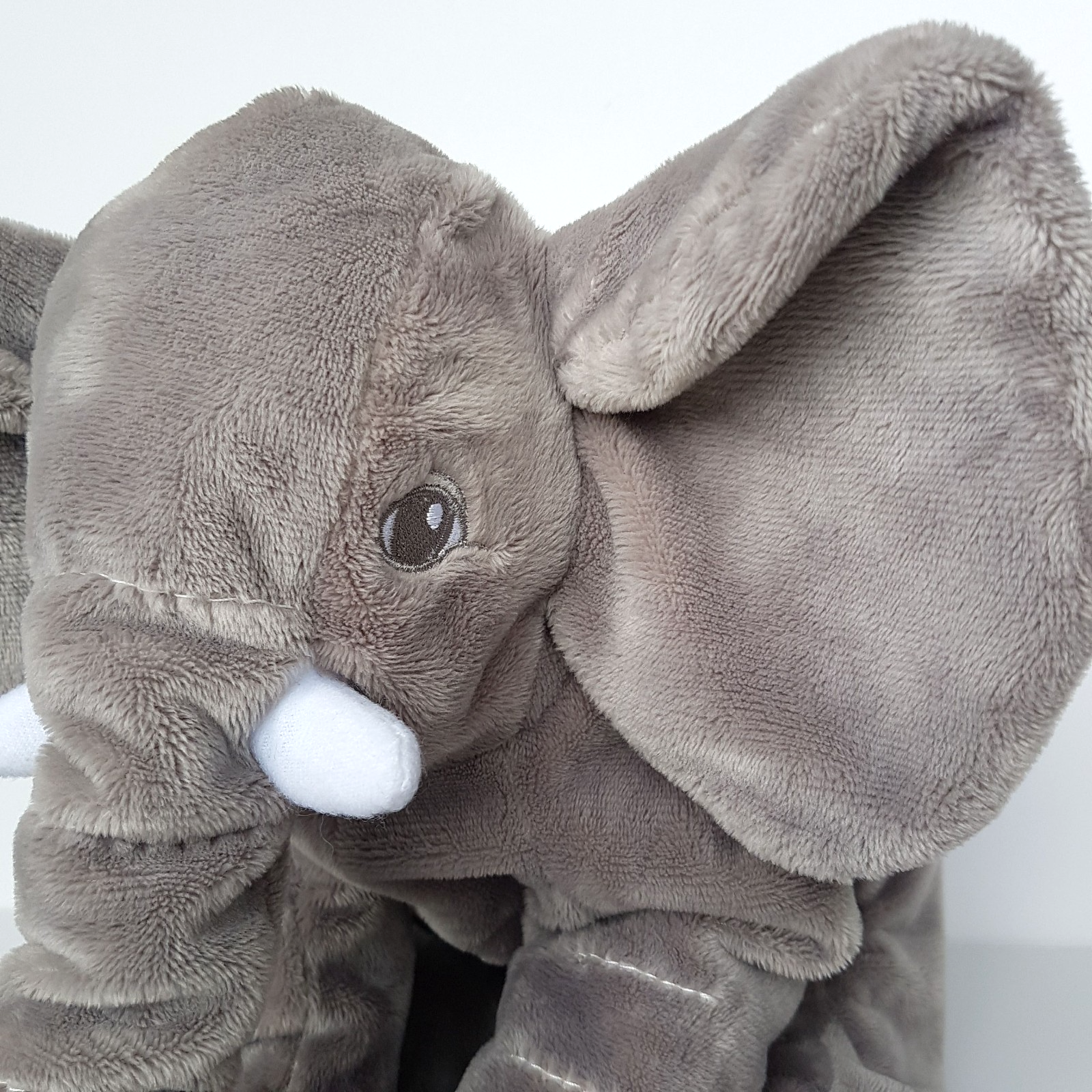 Ikea GREY ELEPHANT 29cm Plush Soft Toy Safari Stuffed Animal Cuddly Soft EUC4