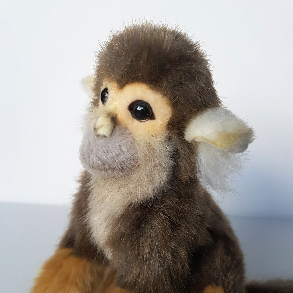 Hansa SQUIRREL MONKEY Plush Stuffed Animal Soft Toy 19cm tall Jungle Toys Cute1