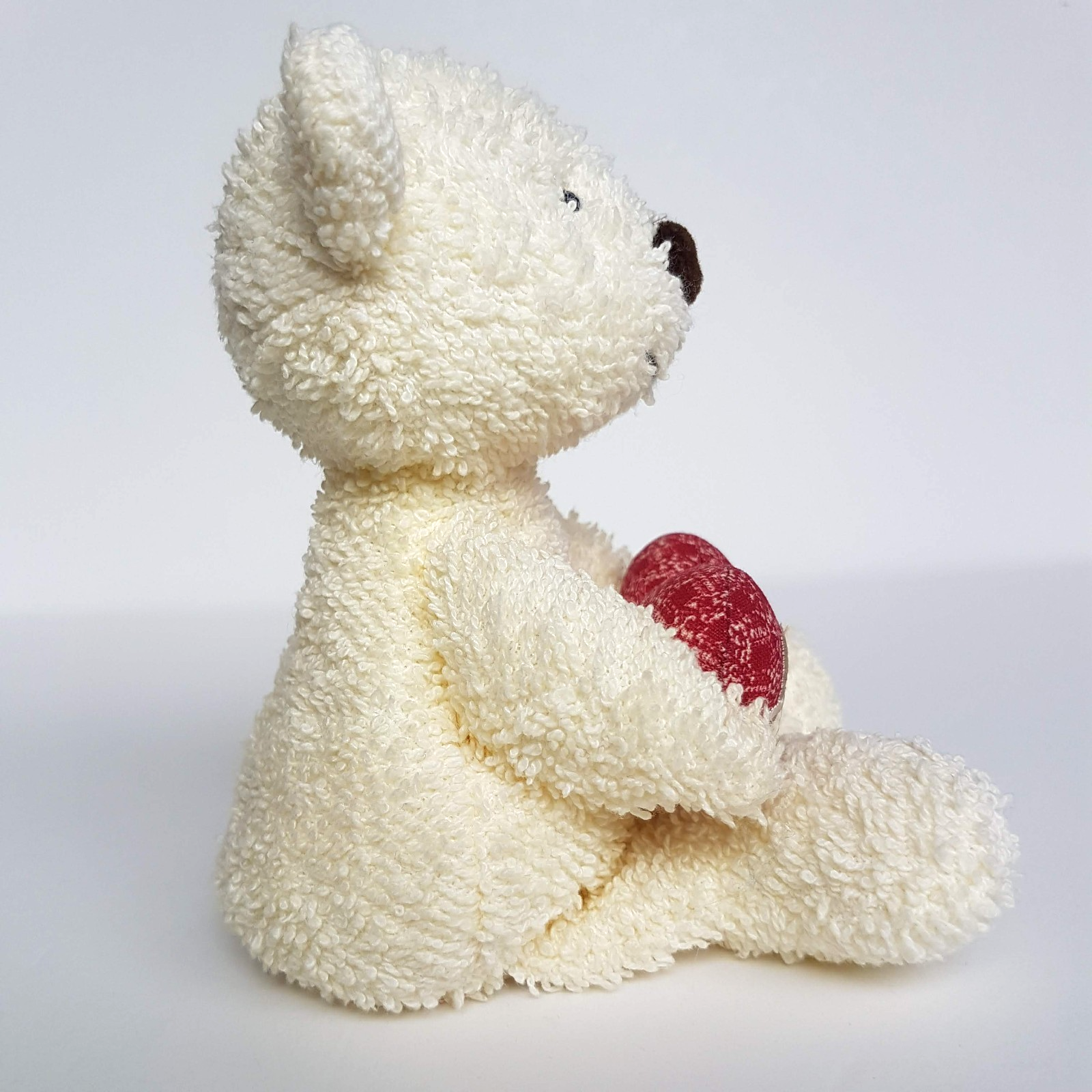 HARRODS HEART TEDDY BEAR 20cm Stuffed Animal Love Heart Soft Toy Cute Beanbag4