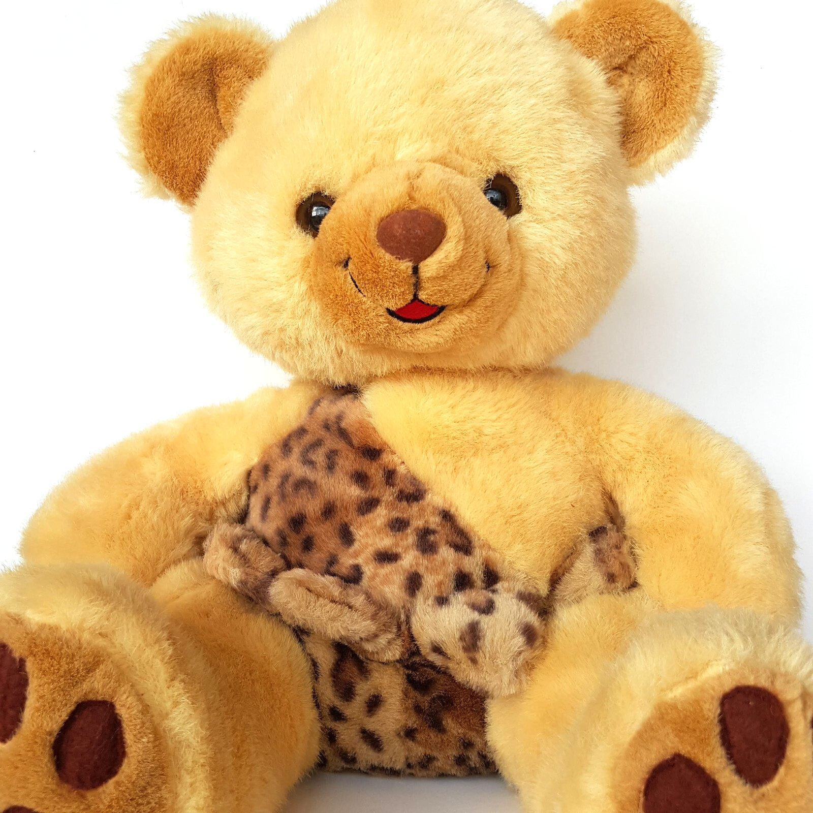 CAVEMAN Teddy Bear 33cm Plush Cuddly Stuffed Animal Soft Toy Clothes Leopard5