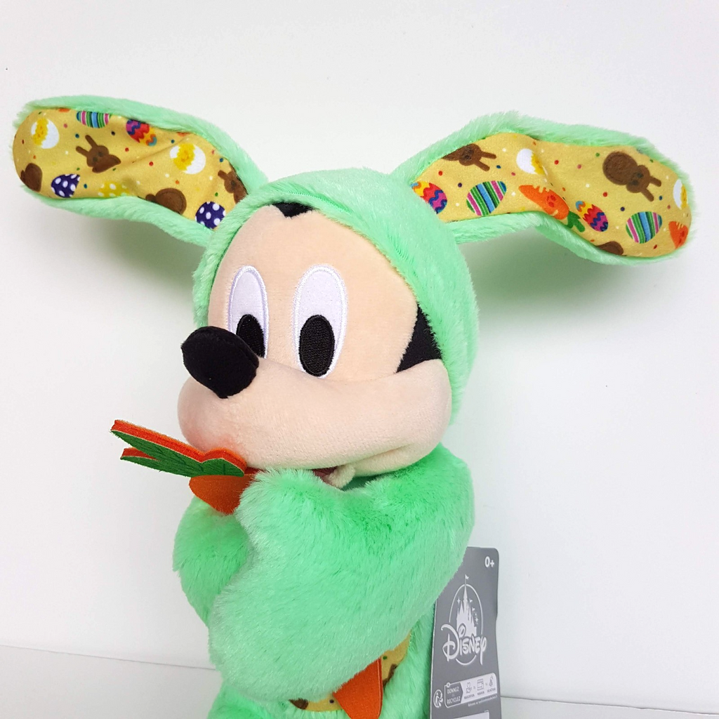 Disney MICKEY MOUSE Easter Green Bunny TAGS Plush 31cm Stuffed Animal Soft Toy1