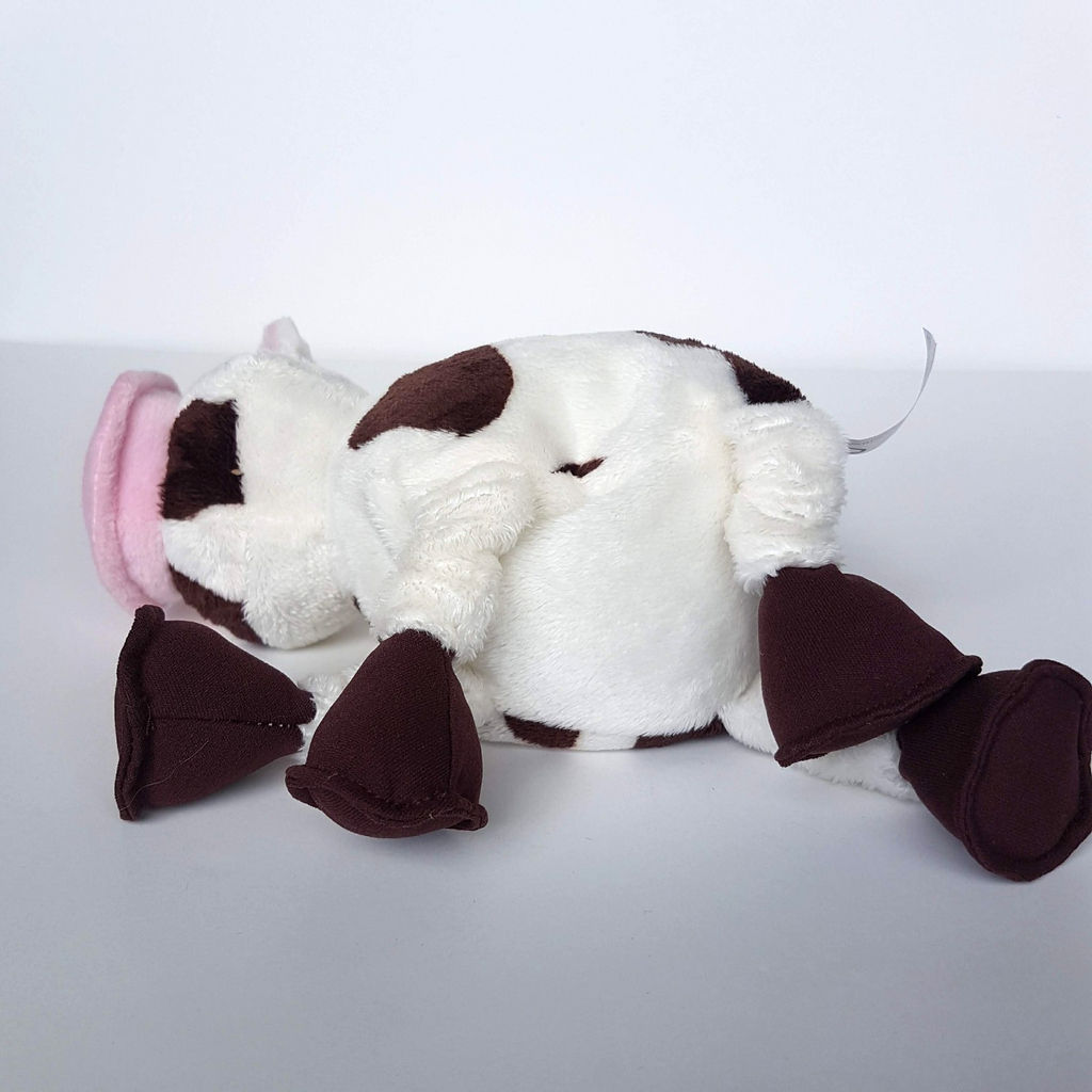 Rare MAKE BELIEVE IDEAS Plush Cow 2007 18cm Stuffed Animal Soft Toy Farm Floppy10