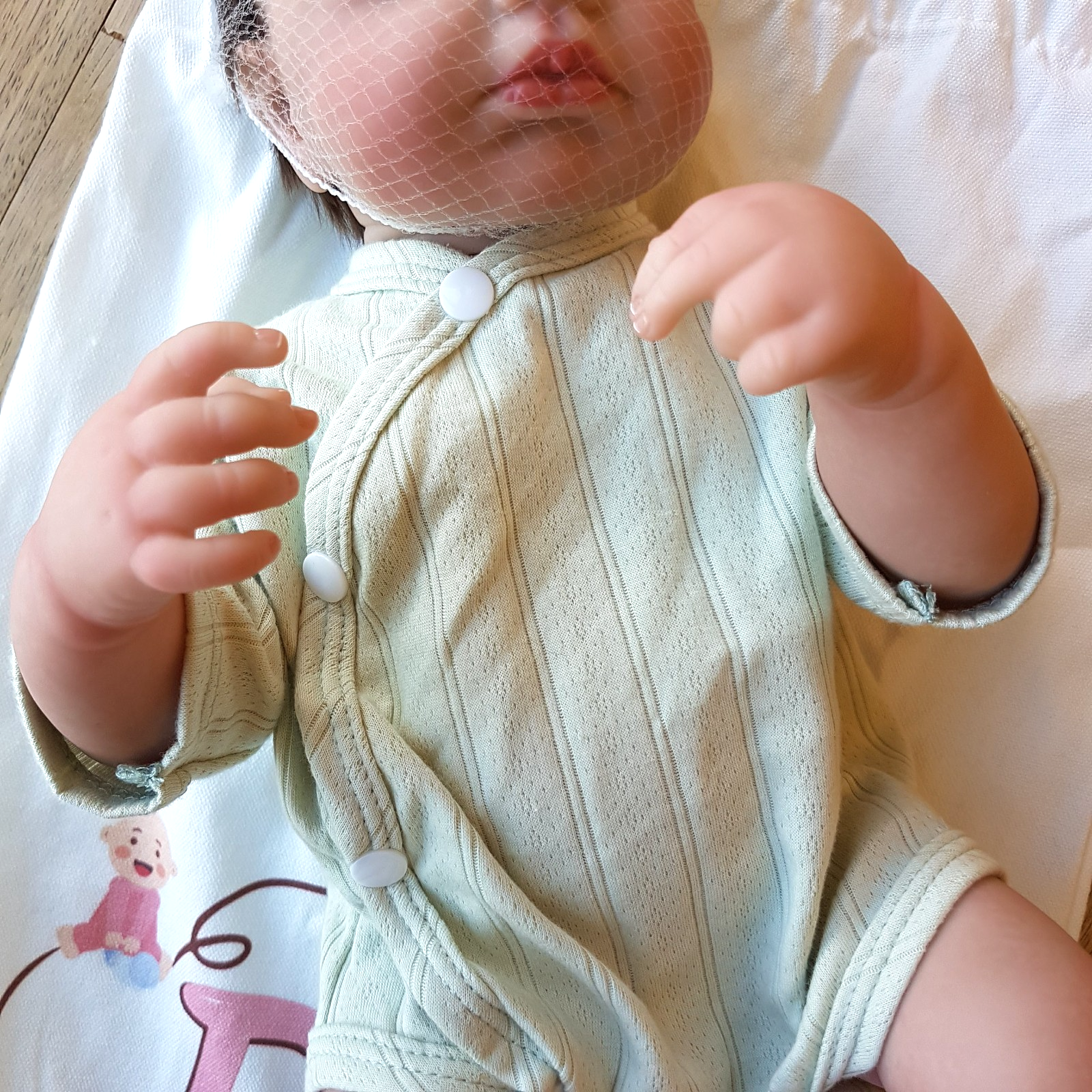Doll Reborn LIFELIKE BOY BABY Root Hair Realistic 46cm 1kg Weighted Articulated3