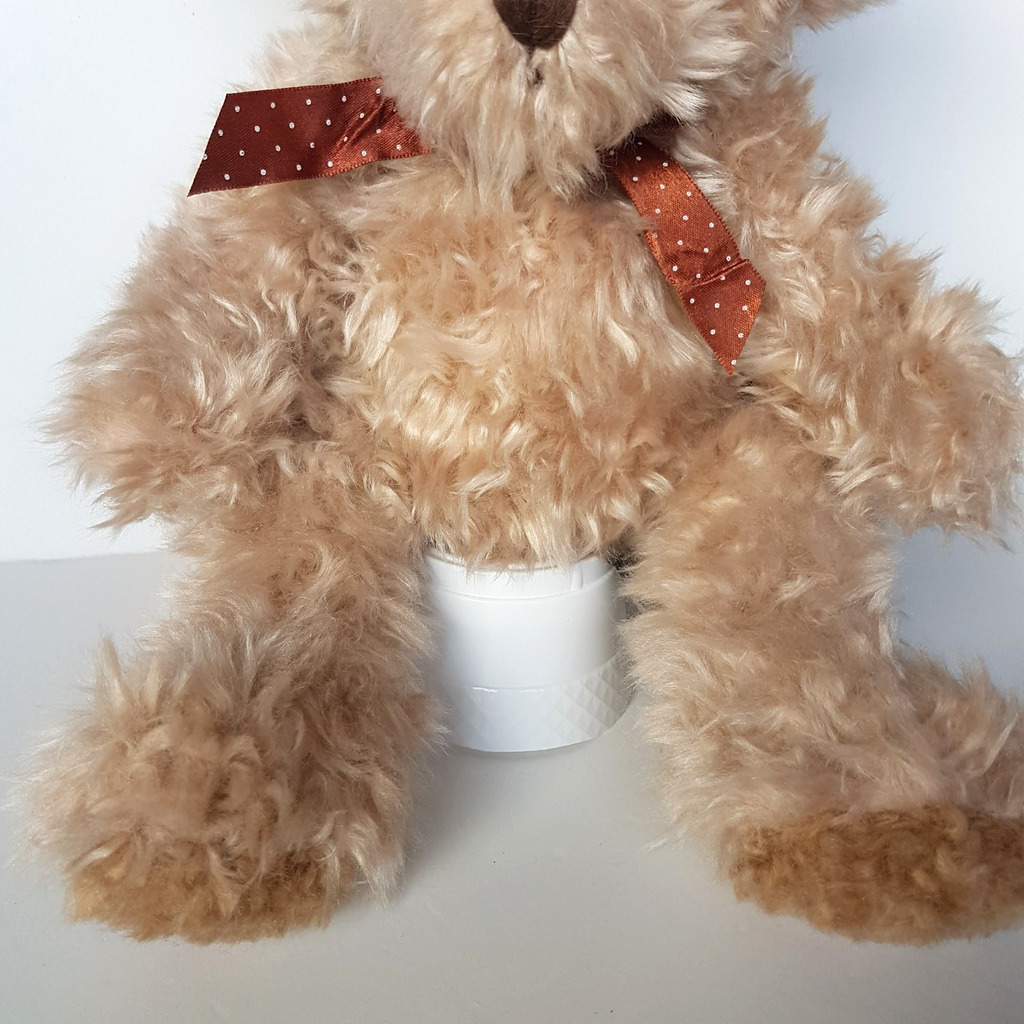 Russ RADCLIFFE BEAR Teddy 27cm Beige Tan Scruffy Plush Stuffed Animal Soft Toy3