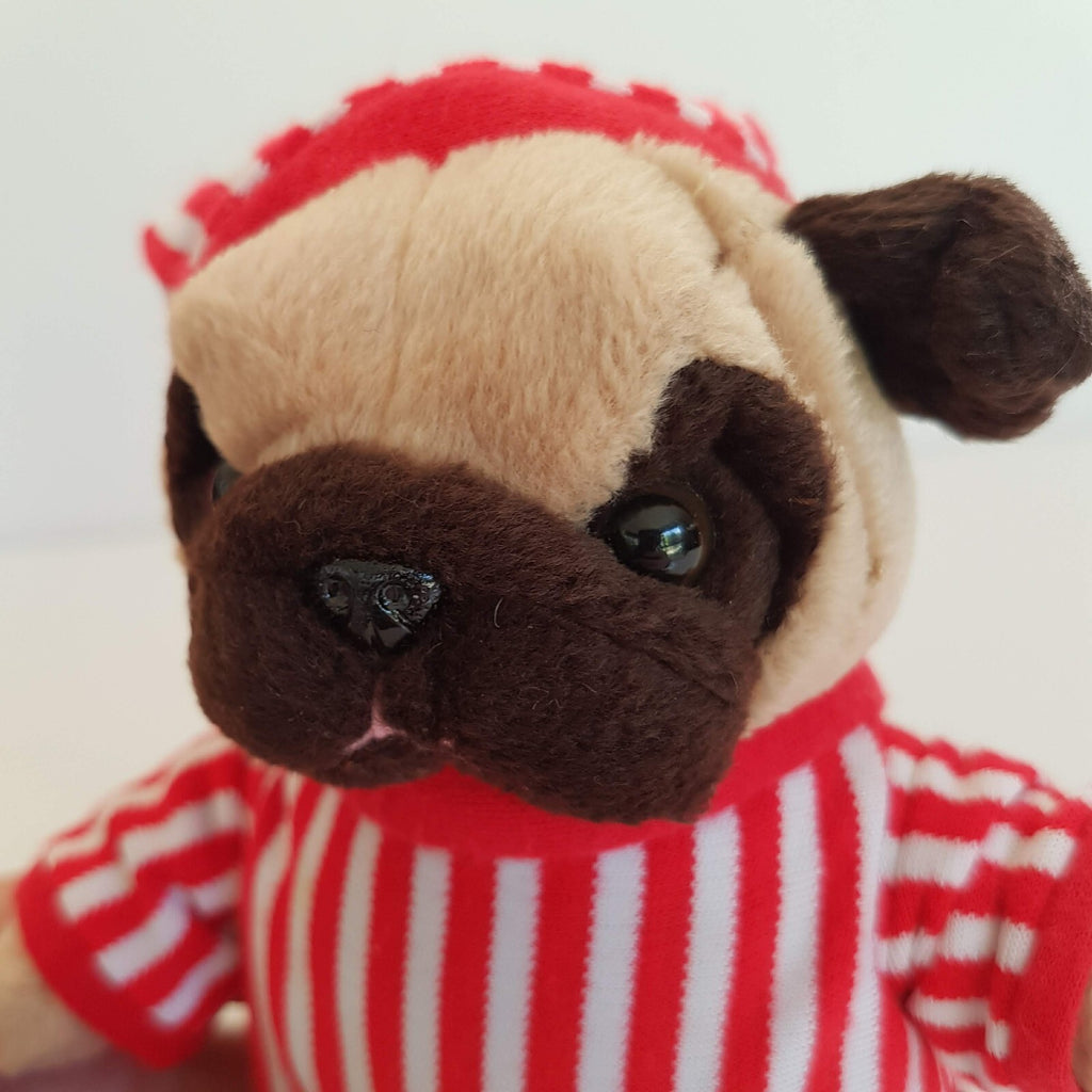 Bestever PUG PUPPY DOG Plush PYJAMAS 6” Stuffed Animal Pet Soft Toy NO SOUND11