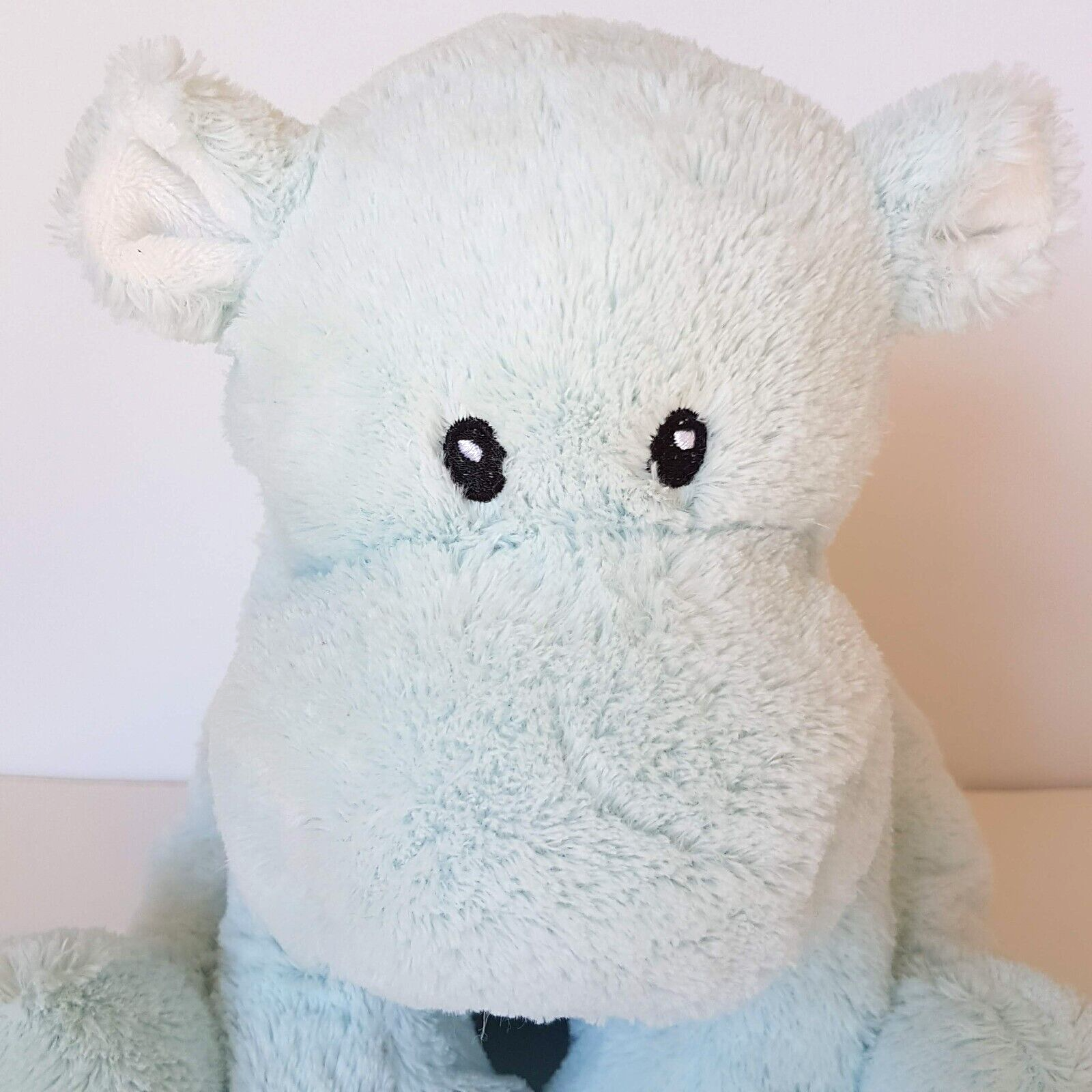 Animal Alley HIPPO Plush Pastel Blue 10” Soft Toy Floppy Lovey Stuffed Animal1