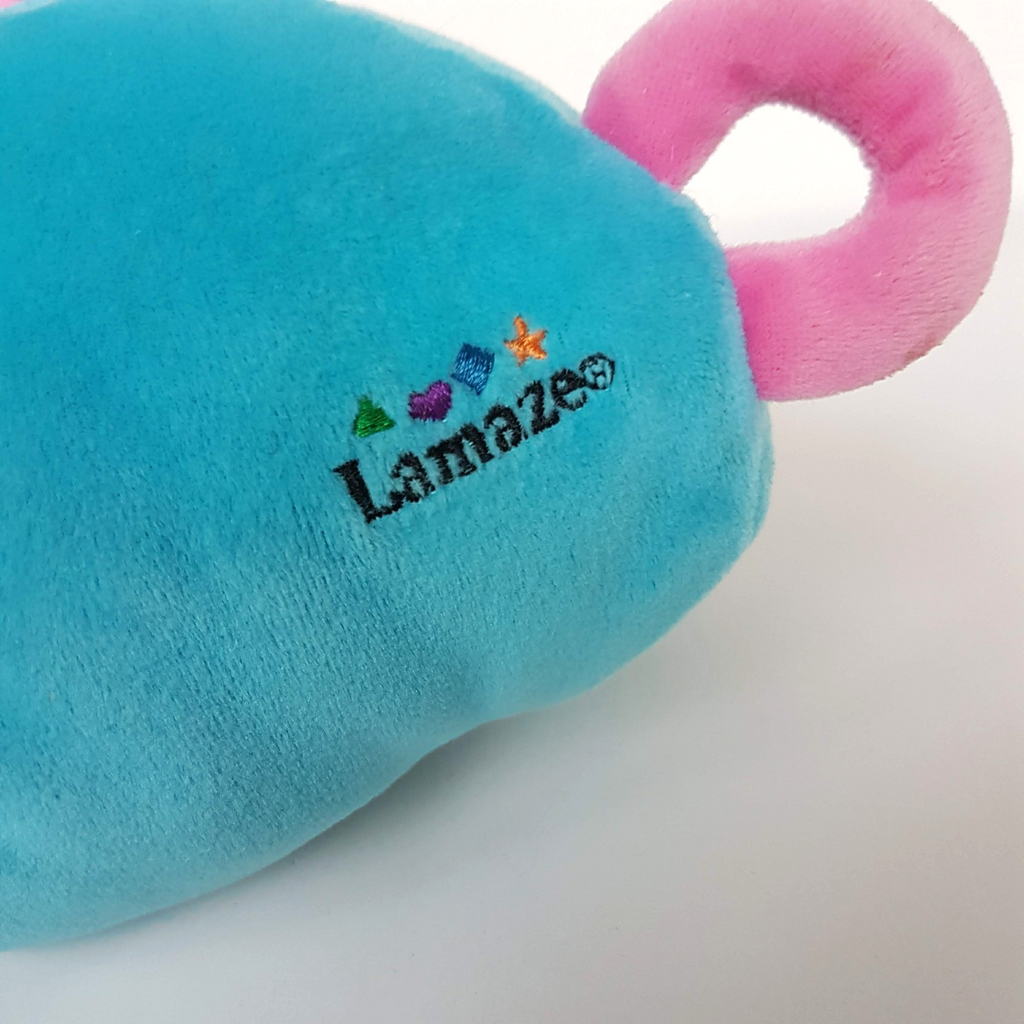 Rare Lamaze VELOUR HIPPO Plush 28cm Colour Block Rattle Stuffed Animal Soft Toy5