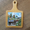 Ter Steege MILK MAN Horse Print Mounted Tile Decorative Dutch Holland History0