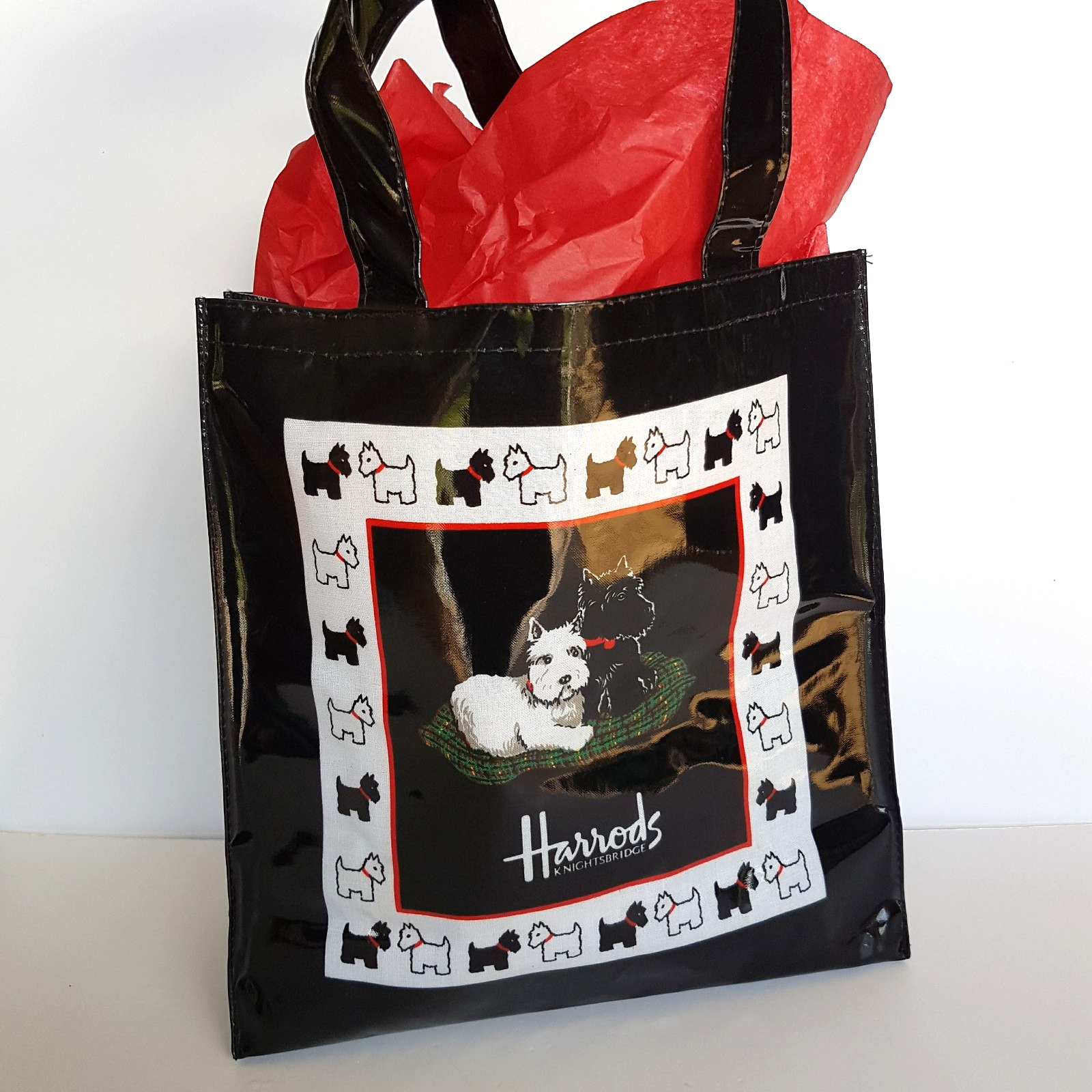 Harrods BLACK SCOTTISH TERRIER Dog Plush & Tote Bag Collectible Soft Toy Animal5