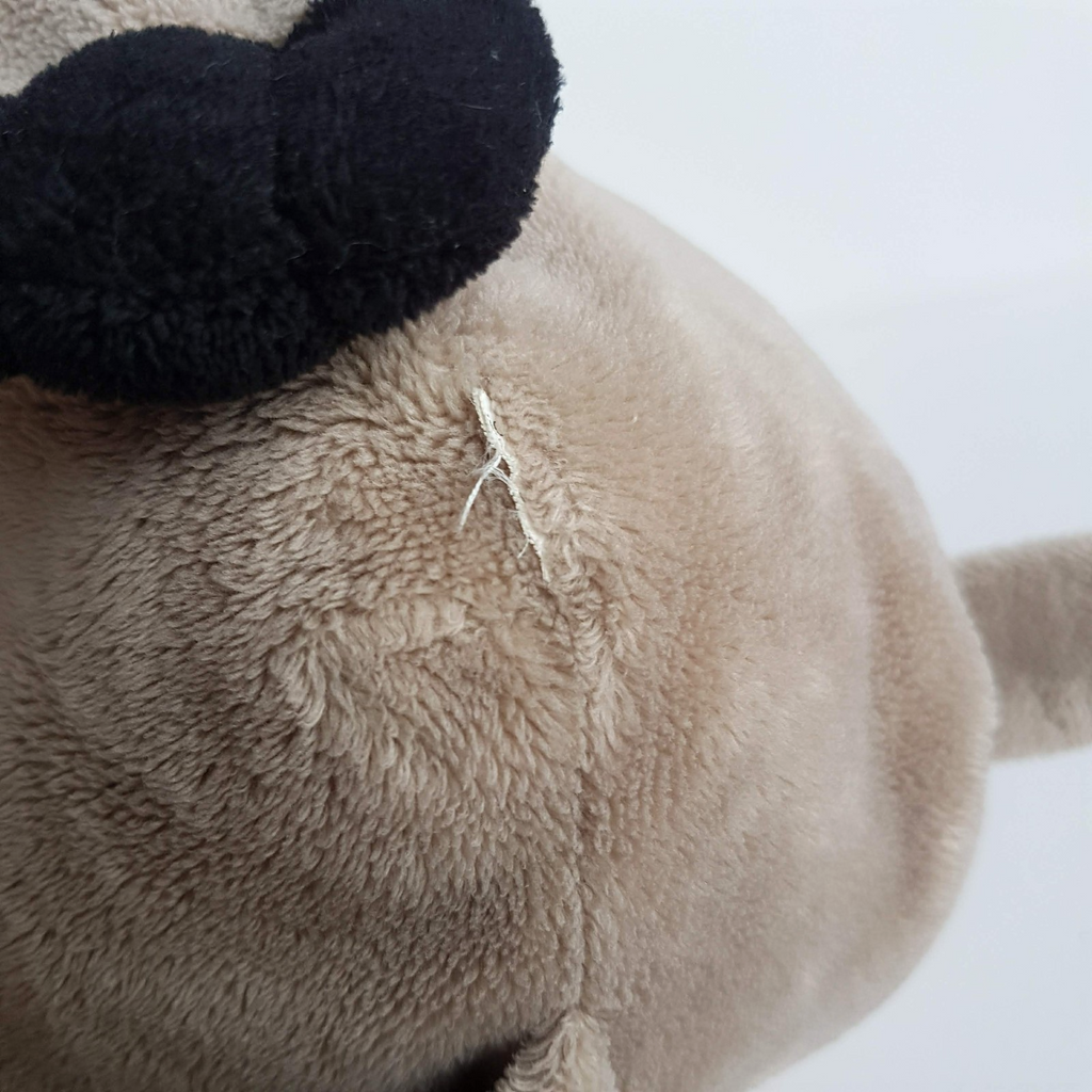 Cute FLOPPY BLACK GREY DOG Plush Soft Toy 35cm Cuddly Stuffed Animal Beanbag Toy8