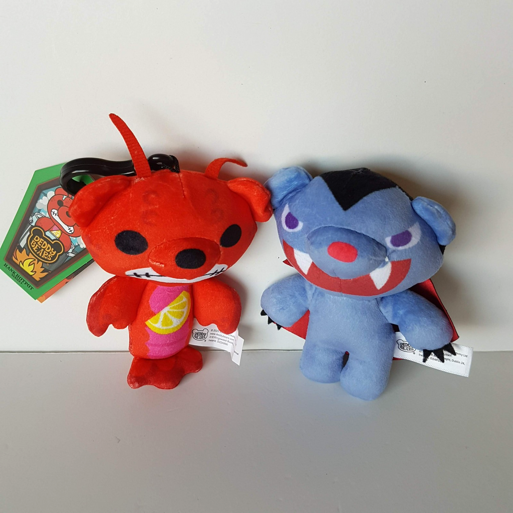 Deddy Bear VAMPBEAR + ROBLOX HANK HOTPOT Keyring Plush Stuffed Animal Scary Soft3