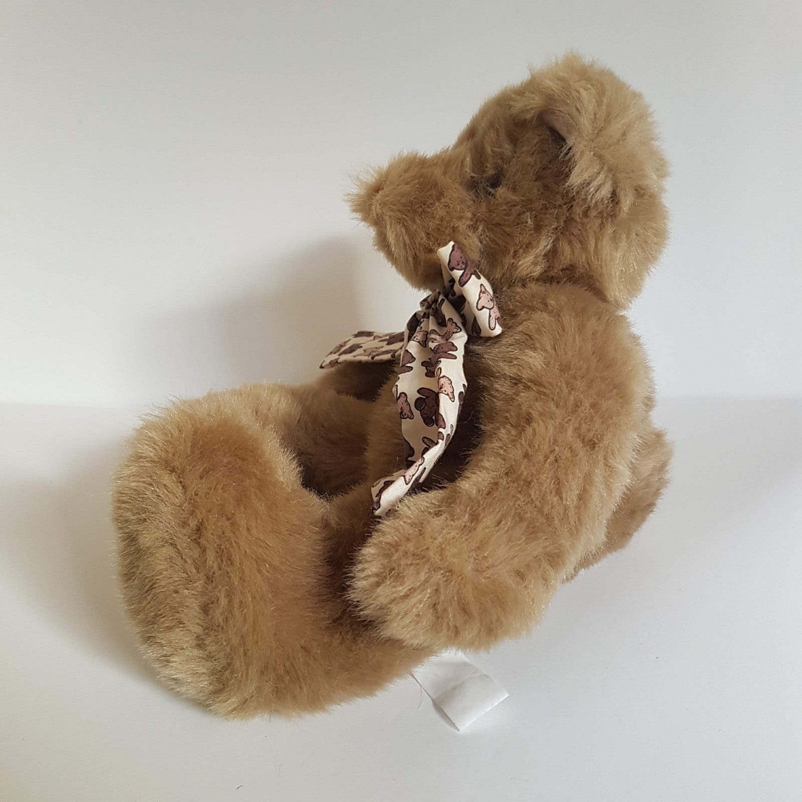 Floppy TEDDY BEAR Bow 32cm Plush Soft Toy Heavy Stuffed Animal Cuddly Beanbag2