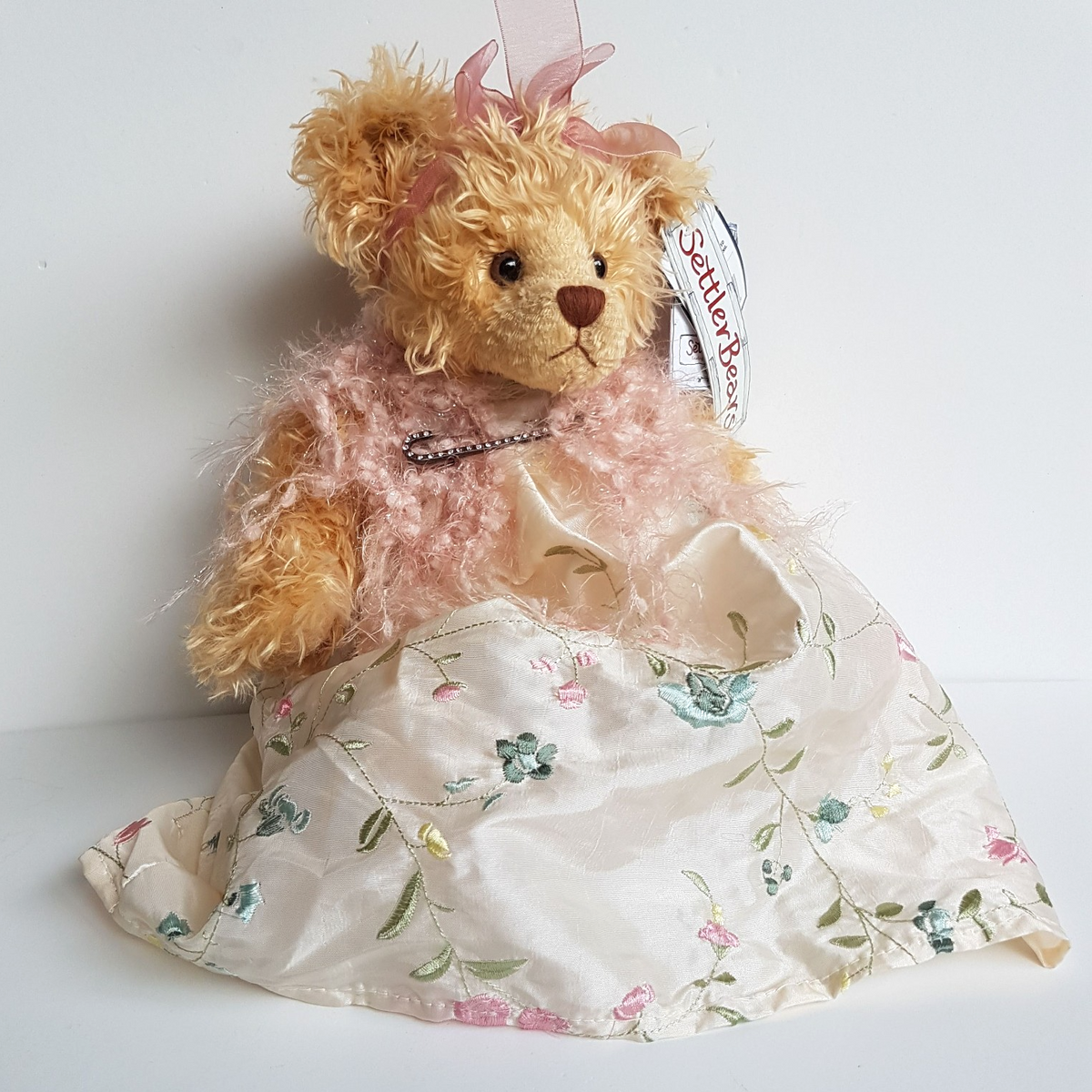 Large SETTLER BEAR Teddy Bear MELISSA 37cm Plush Soft Toy Dress Stuffed Animal0