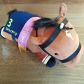 Thoroughbred Collection Racehorse LIBERTY ISLAND 18" Large Horse Plush Soft Toy0