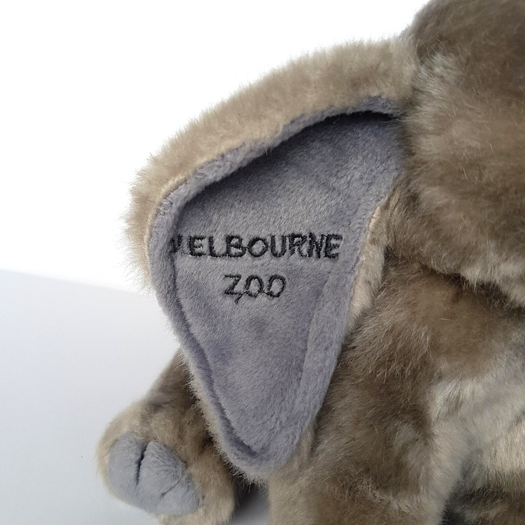 Melbourne Zoo ELEPHANT Plush Grey 25cm Stuffed Animal Soft Toy TAG Cute Cuddly1