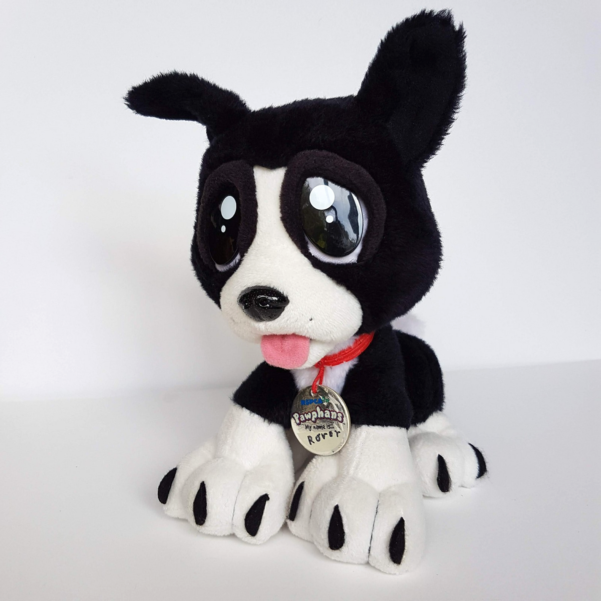 PAWPHANS Border Collie DOG Puppy Plush 24cm Soft Toy Stuffed Animal Black White0