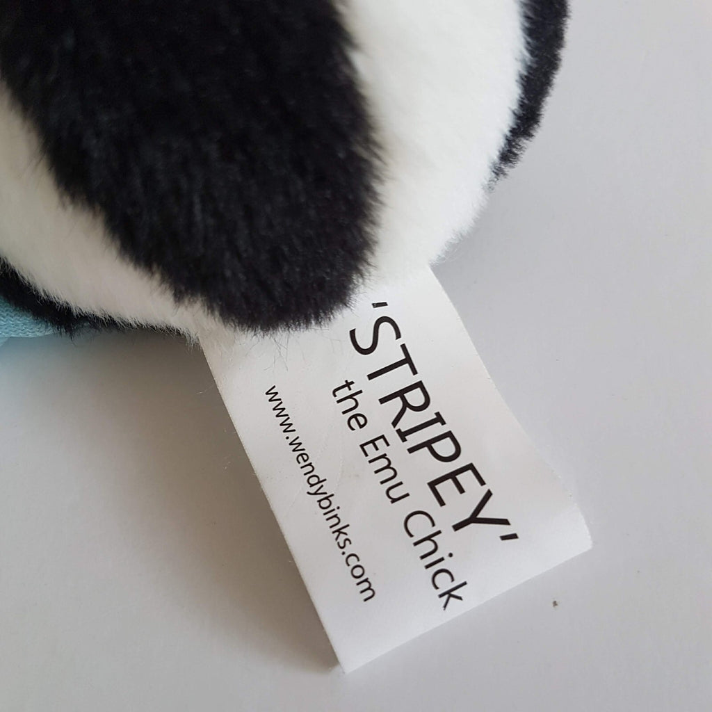 STRIPEY THE EMU CHICK Plush 9" Stuffed Animal Cute Bird Soft Toy Big Eyes Toy4
