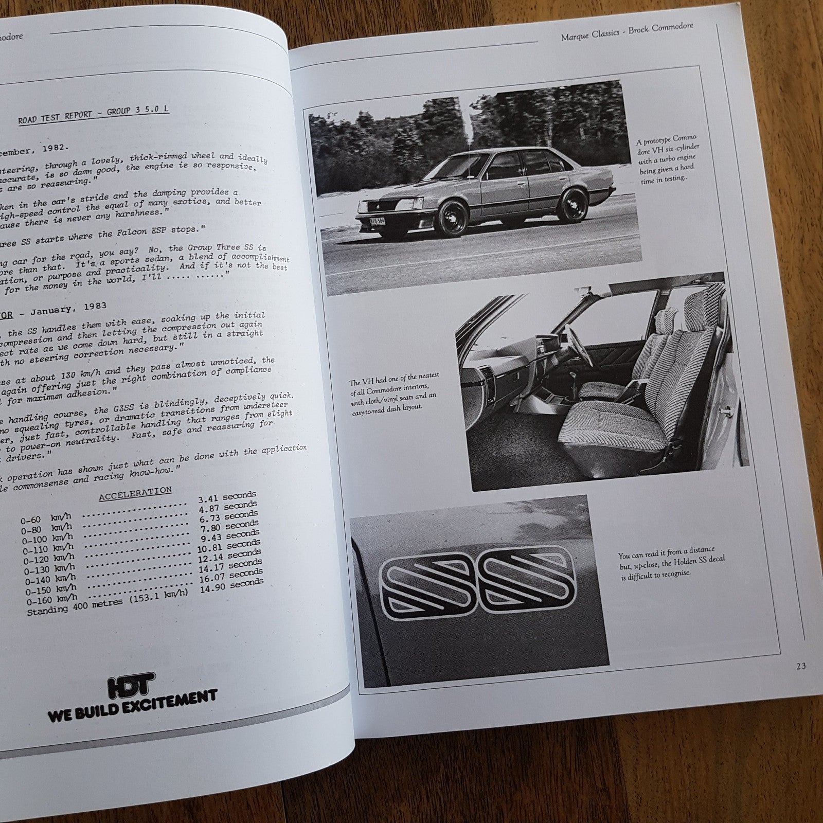 Peter BROCK COMMODORE PB Book Barry Lake Muscle Car Bathurst Holden Racing HDT8