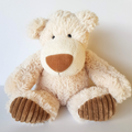 Aurora CREAM TEDDY BEAR Plush 30cm Stuffed Animal Soft Toy Beanbag Floppy Cuddly0