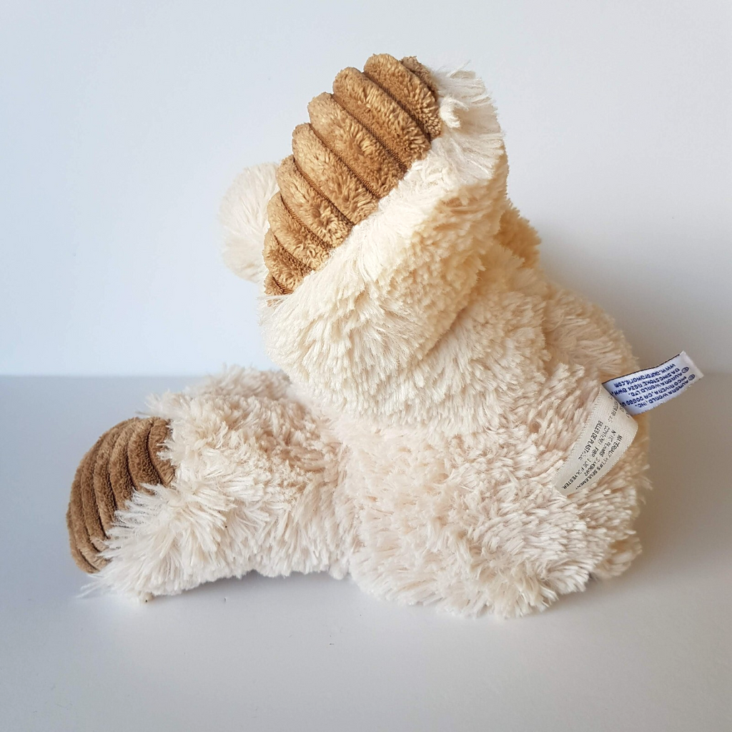 Aurora CREAM TEDDY BEAR Plush 30cm Stuffed Animal Soft Toy Beanbag Floppy Cuddly11