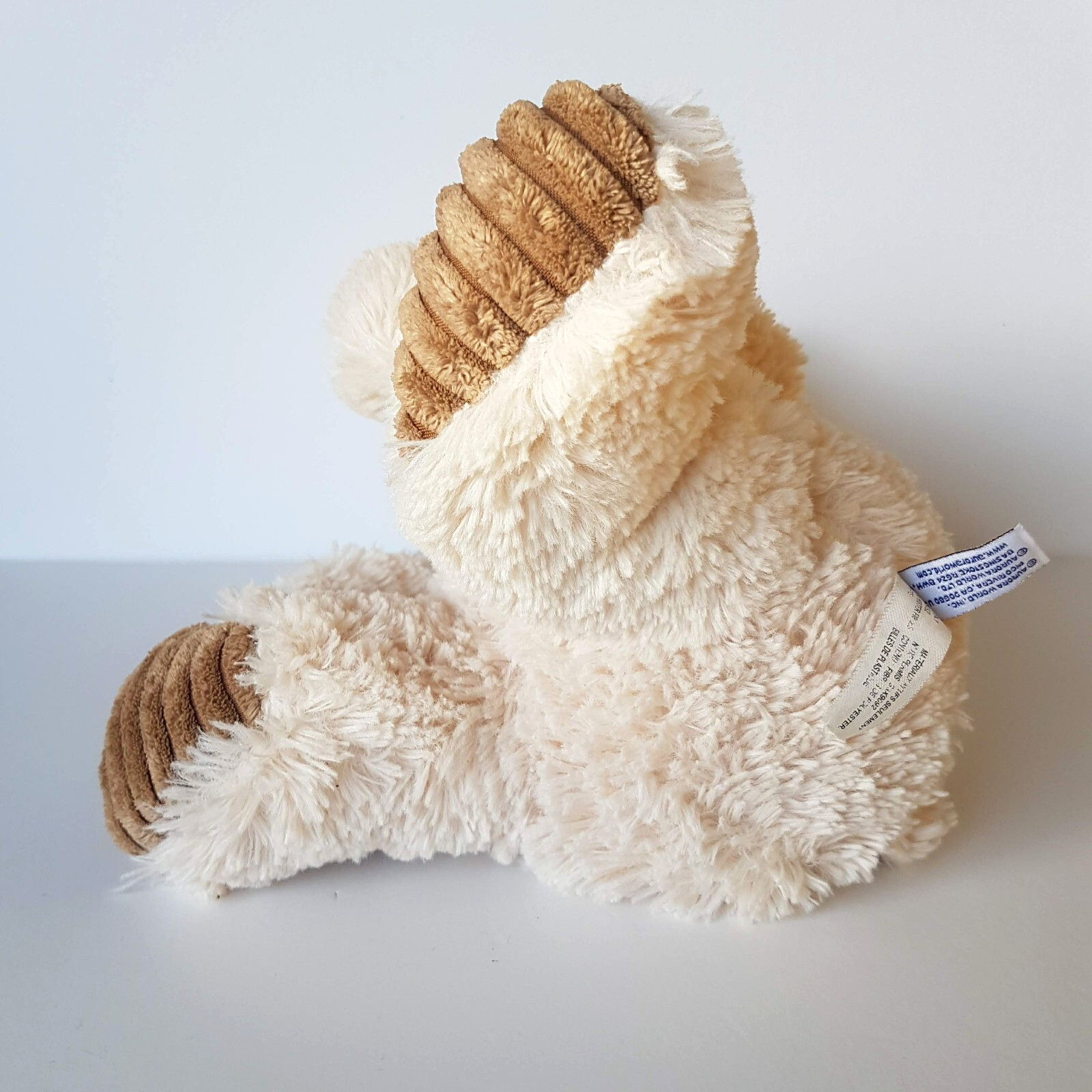 Aurora CREAM TEDDY BEAR Plush 30cm Stuffed Animal Soft Toy Beanbag Floppy Cuddly11