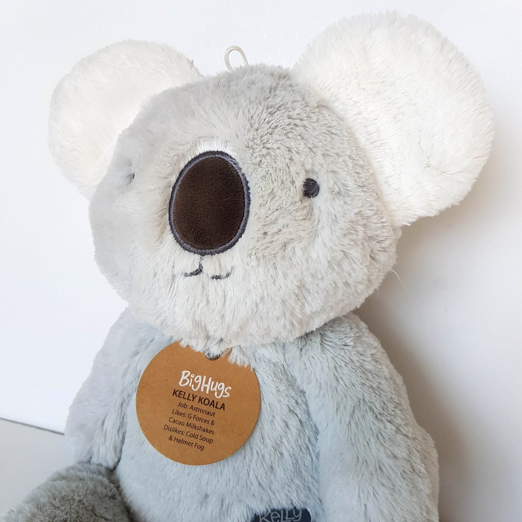 KELLY KOALA Plush OB Designs Grey Baby Lovey Comforter Soft Toy Stuffed Animal1