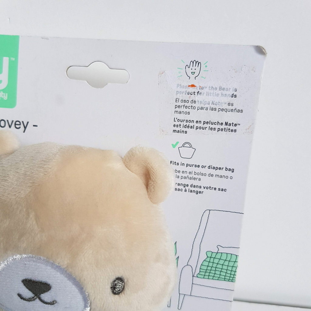 ity Ingenuity NATE BEAR Lovey Security Blanket Comforter Plush Sleep Soft Toy3