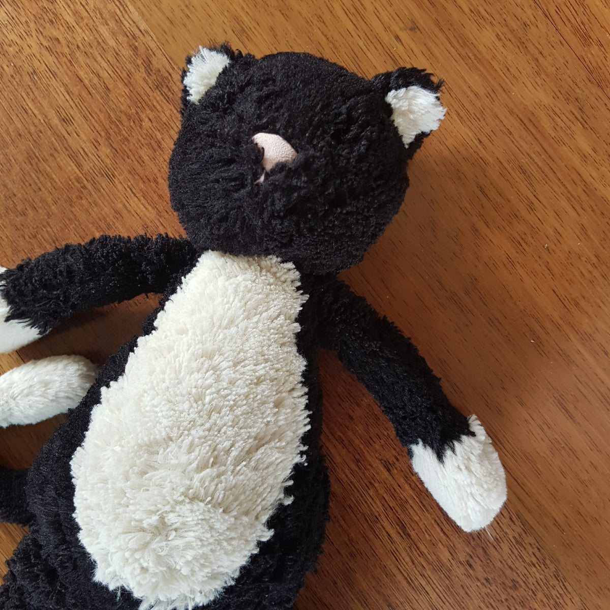 Jellycat Bashful BLACK & WHITE CAT Tuxedo Kitten Soft Toy Stuffed Animal 30cm3