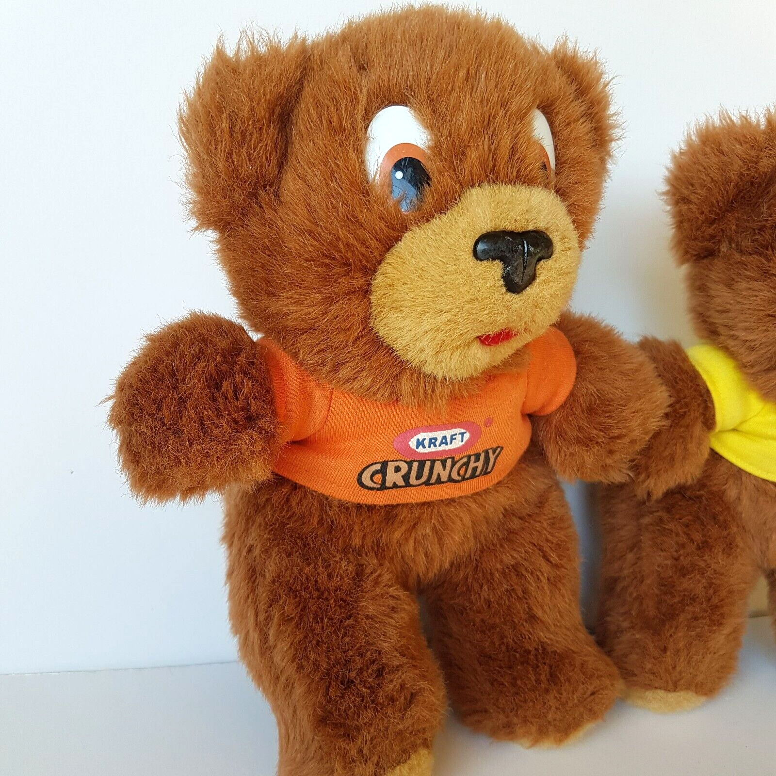 Vintage KRAFT Peanut Butter CRUNCHY & SMOOTH Plush Food Advertising Soft Toy3