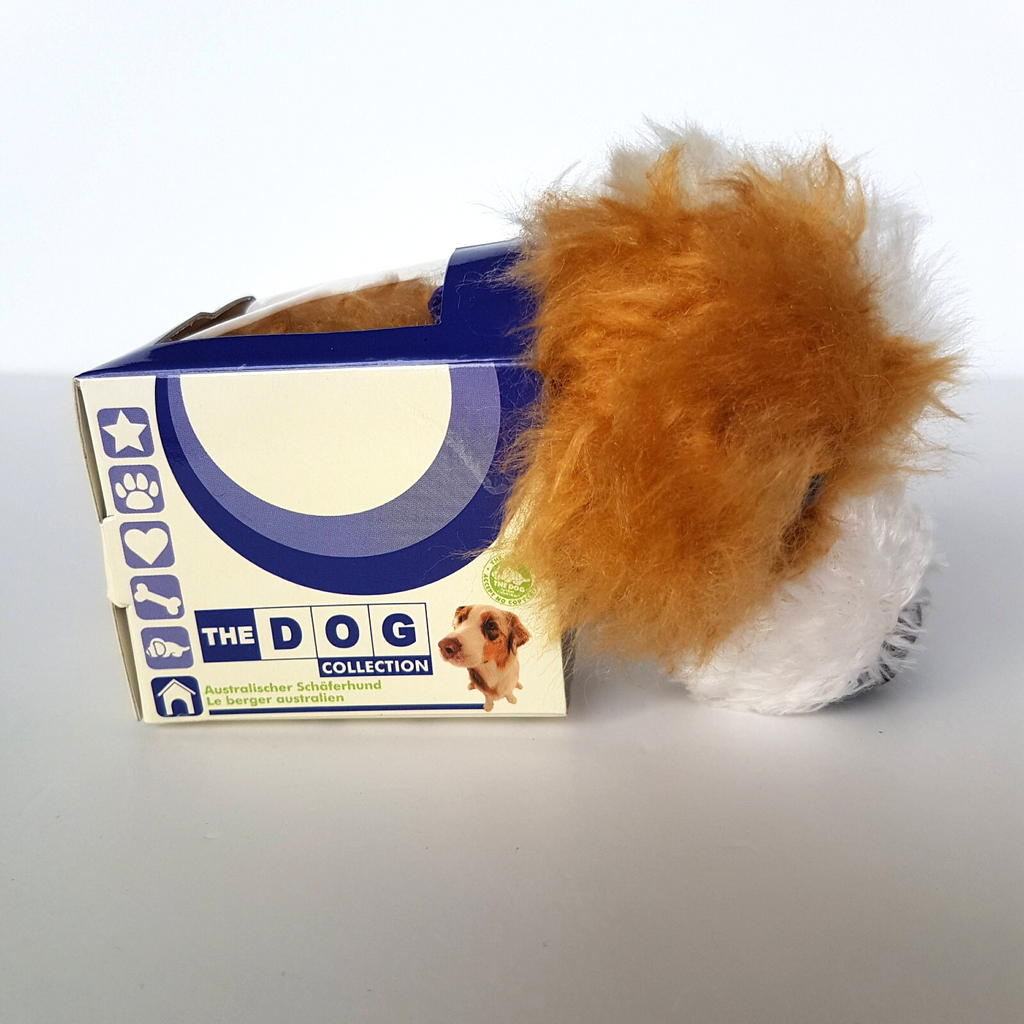 ARTLIST The DOG AUSTRALIAN SHEPHERD Plush Puppy Box Stuffed Animal Soft Toy Cute4